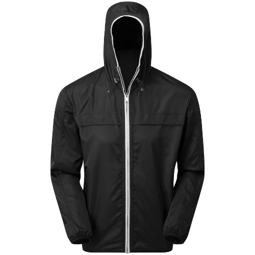 Asquith & Fox Men's Lightweight Shell Jacket Black/White